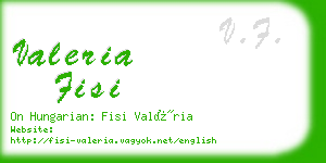 valeria fisi business card